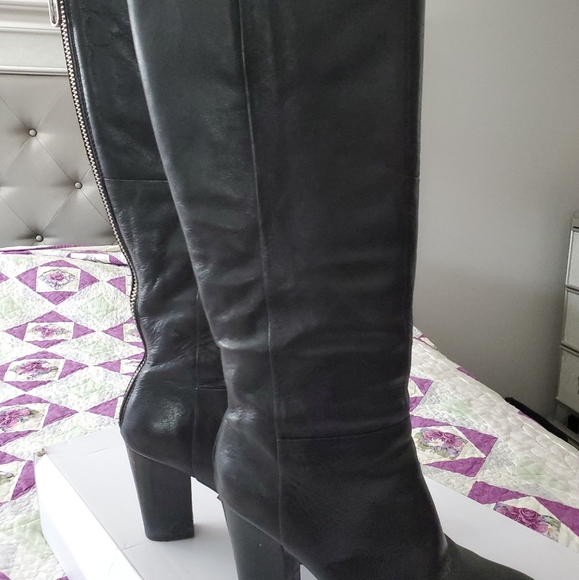 Leather boots size 8 - Picture 1 of 5